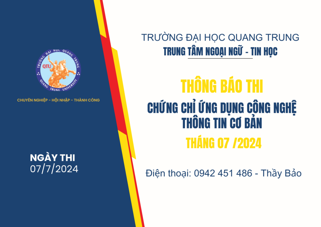 THONG BAO THI CC UDCNTT CO BAN 07.7.2024