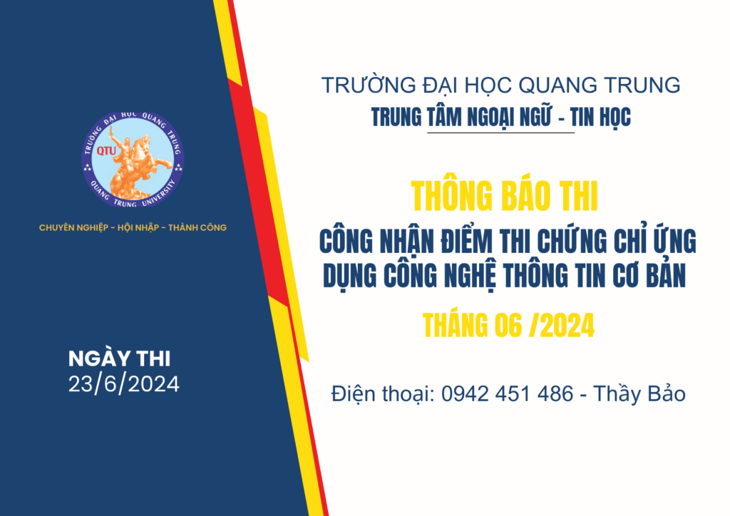 THONG BAO THI CONG NHAN DIEM THI 23.6.2024