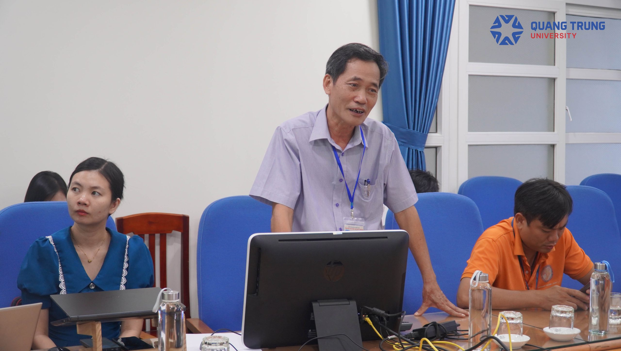 QTU tiến hành họp Hội đồng xét duyệt đề cương đề tài Nghiên cứu khoa học cấp trường đợt 1 năm học 2024 - 2025 2 NCKH, Trường ĐH Quang Trung, đề tài, đề cương, xét tuyệt đề tài NCKH