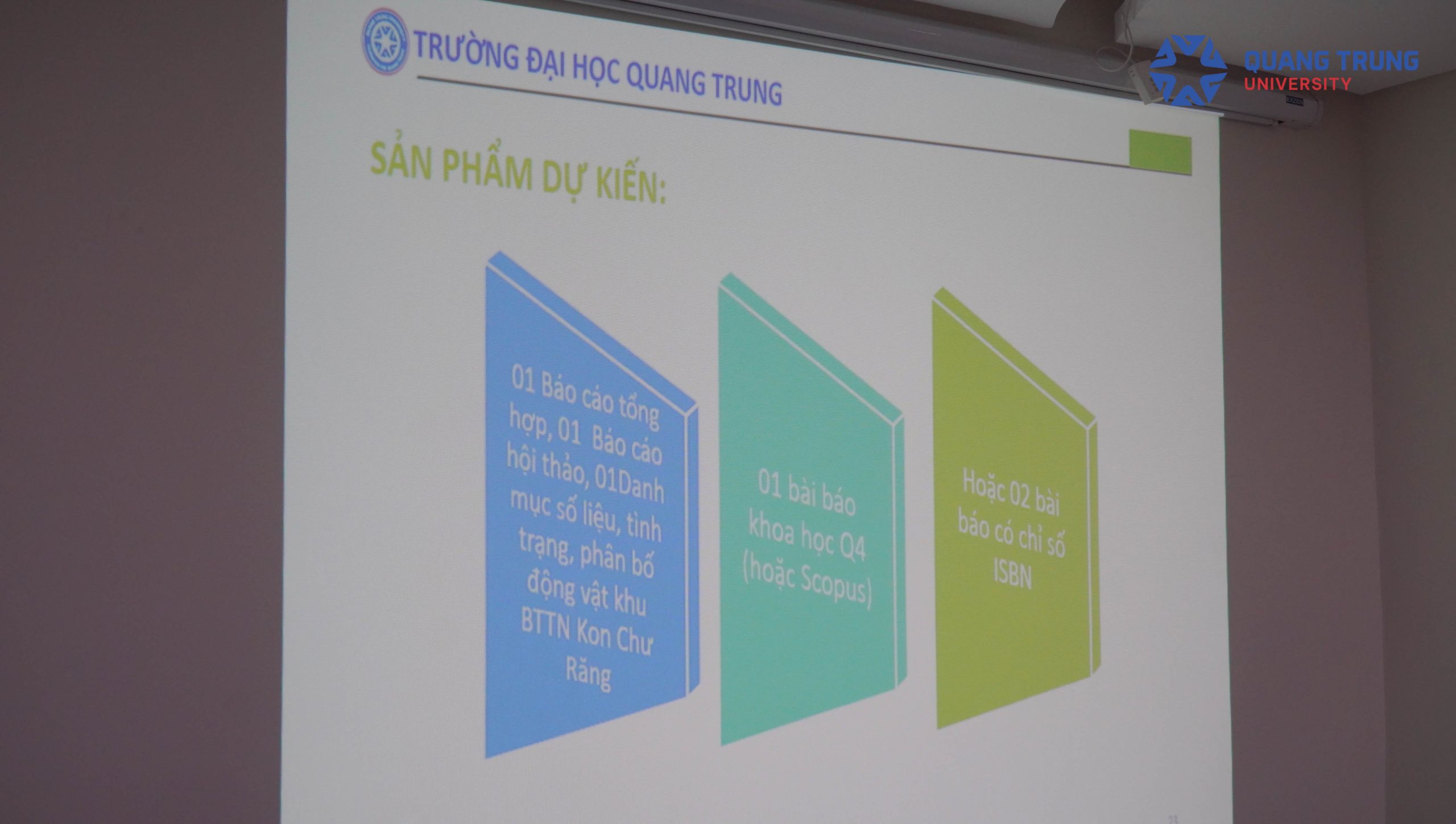 NCKH, Trường ĐH Quang Trung, đề tài, đề cương, xét tuyệt đề tài NCKH