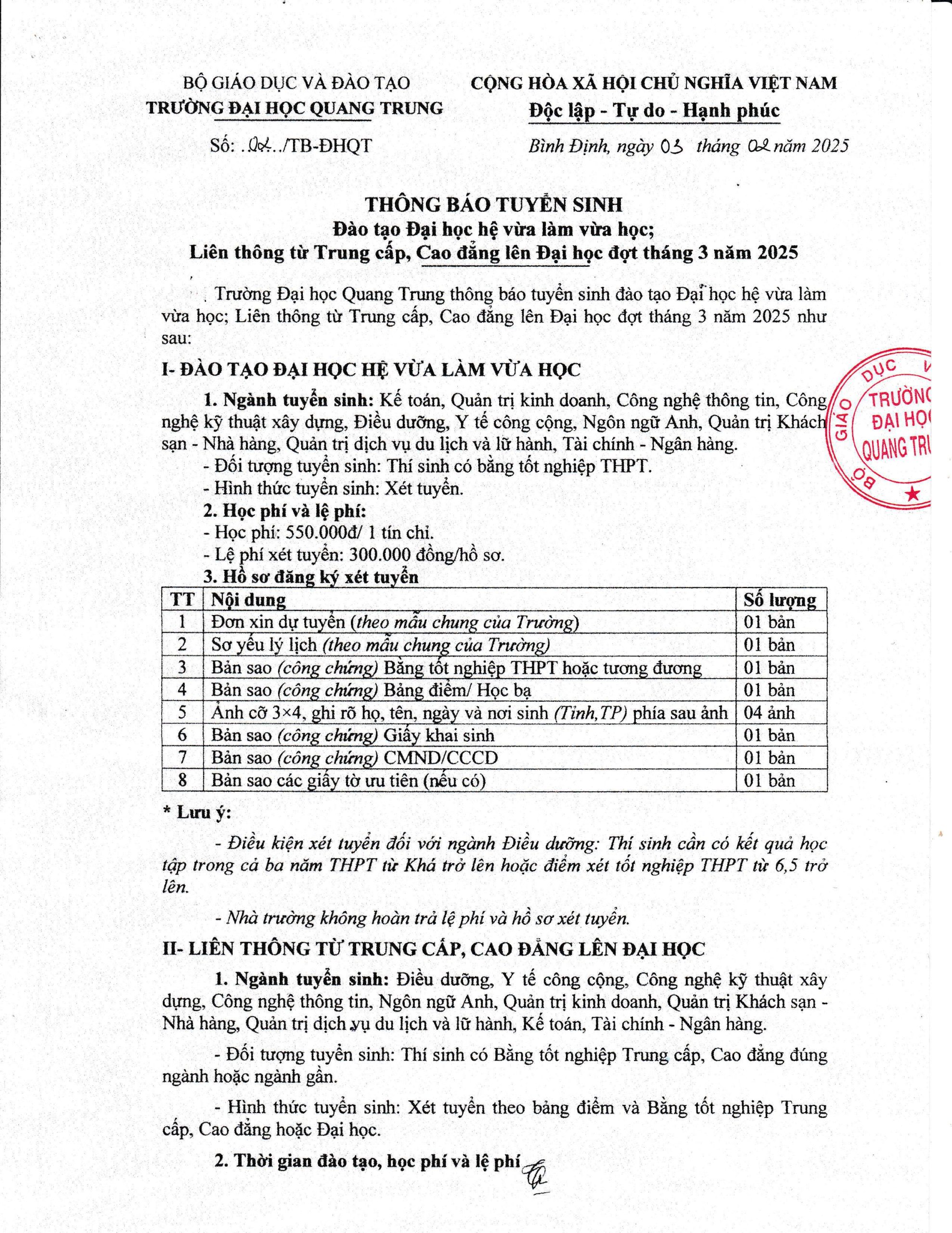 Tb Tuyß╗ân Sinh Li├¬n Th├┤ng ─æß╗út Th├íng 3.2025 H├¼nh ß║únh 0