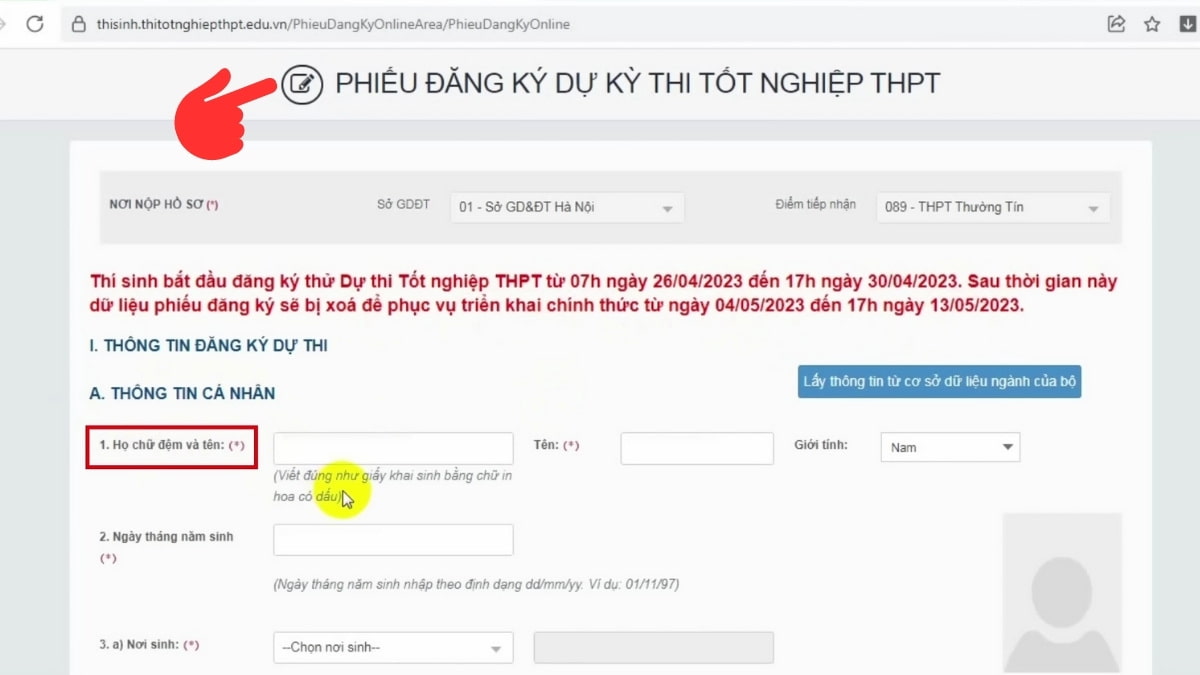 Huong Dan Dang Ky Du Thi Thpt Quoc Gia 11