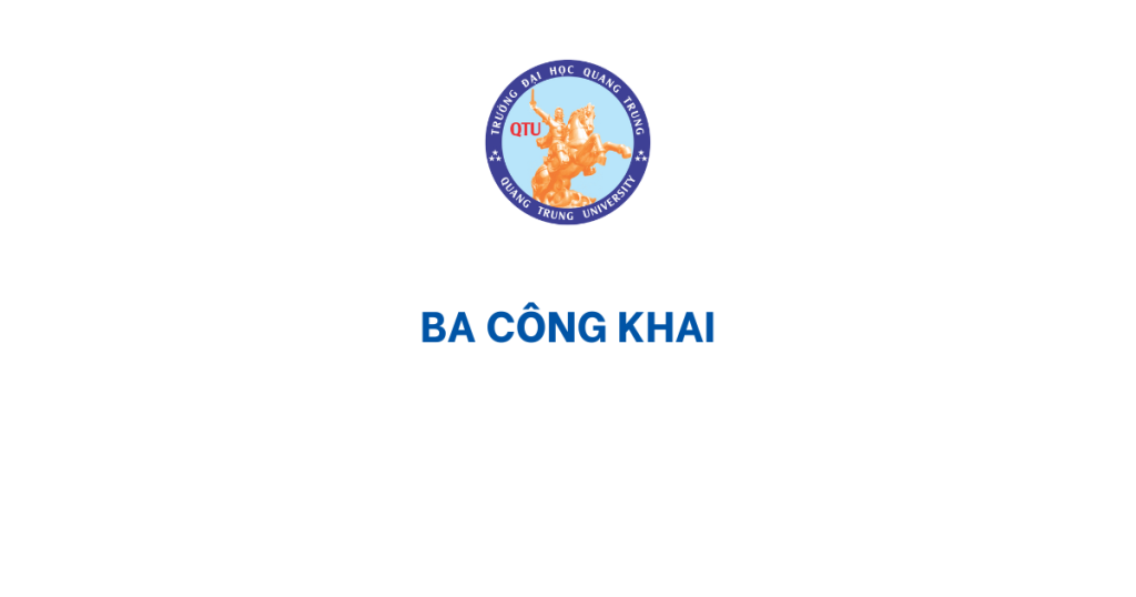 Ba Công Khai 2019 2020