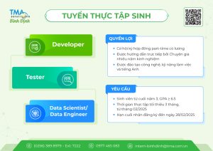 Tuyển Thực Tập Sinh