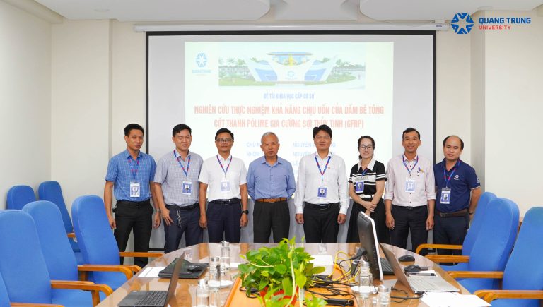 Nghiên cứu thực nghiệm khả năng chịu uốn của kết cấu dầm bê tông cốt thanh pôlime gia cường sợi thủy tinh (GFRP).