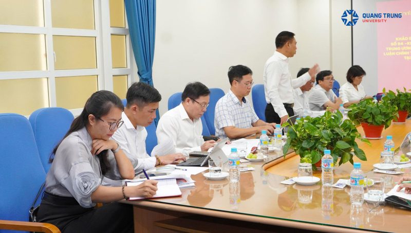Trường Đại học Quang Trung đón tiếp Đoàn khảo sát của Ban Tuyên giáo và Dân vận Trung ương về việc triển khai Kết luận số 94-KL/TW 11 Gen H Z6832037583366 4eeb150a23a4e541e72ed44b8df7e98b