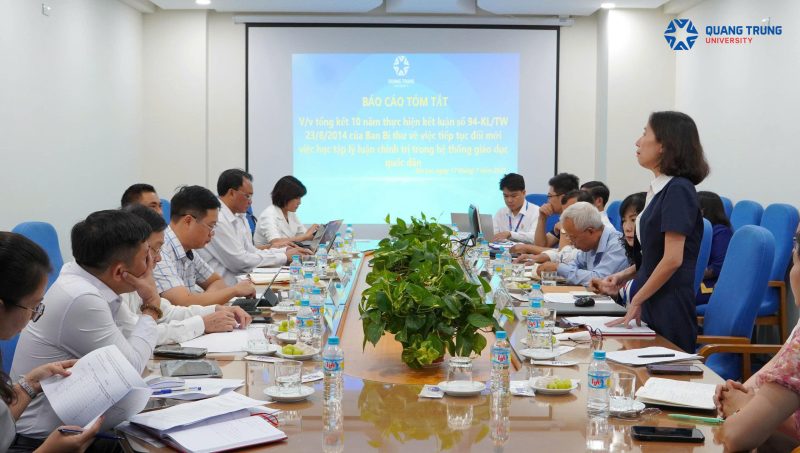 Trường Đại học Quang Trung đón tiếp Đoàn khảo sát của Ban Tuyên giáo và Dân vận Trung ương về việc triển khai Kết luận số 94-KL/TW 2 Gen H Z6832038003601 764baaa364ff587662334ae4d5c22cdc