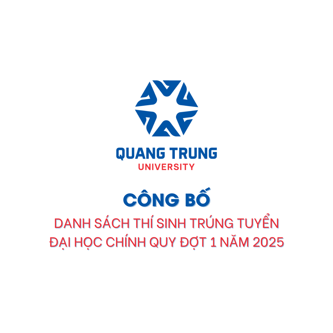 Công bố danh sách thí sinh trúng tuyển đại học chính quy đợt 1 năm 2025 (K20)