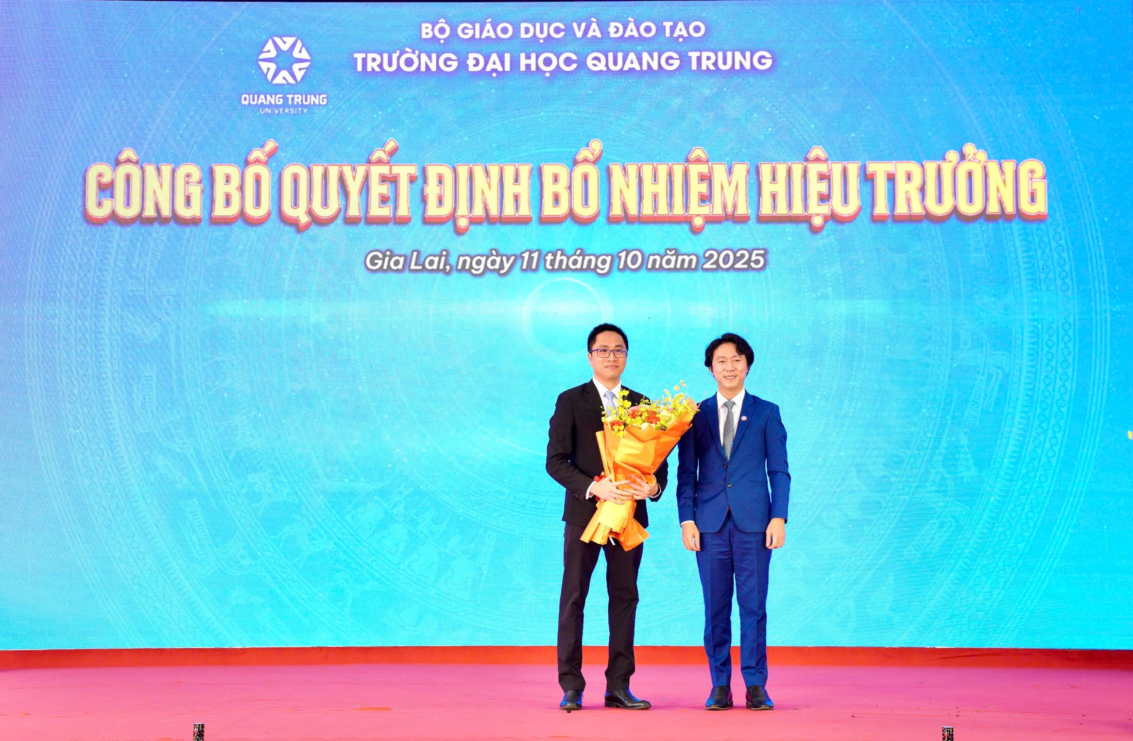 Ba cam kết của tân Hiệu trưởng Trường Đại học Quang Trung tại Lễ chào mừng năm học mới là gì?
