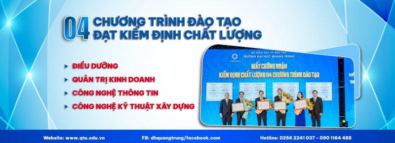 Chương trình đào tạo Ngành Quản trị Kinh doanh - Trường Đại học Quang Trung đạt Tiêu chuẩn Chất lượng Giáo dục