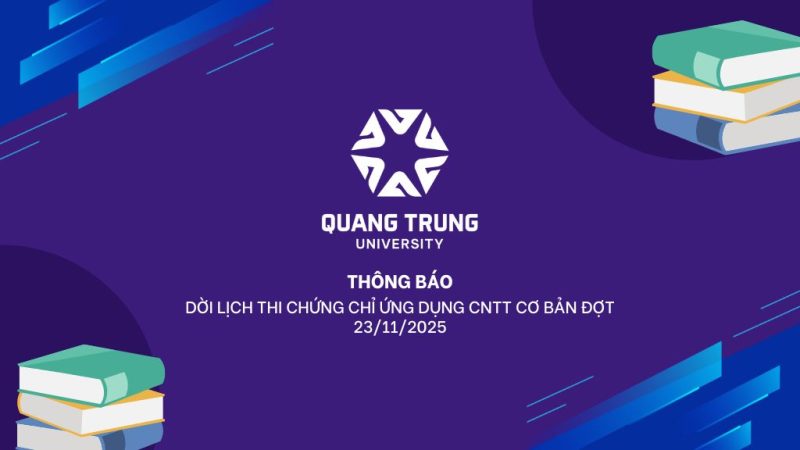 Thông báo dời lịch thi Chứng chỉ ƯDCNTT cơ bản đợt 23/11/2025 1 Thông Báo Dời Lịch Thi Chứng Chỉ Udcntt Cơ Bản 23/11/2025