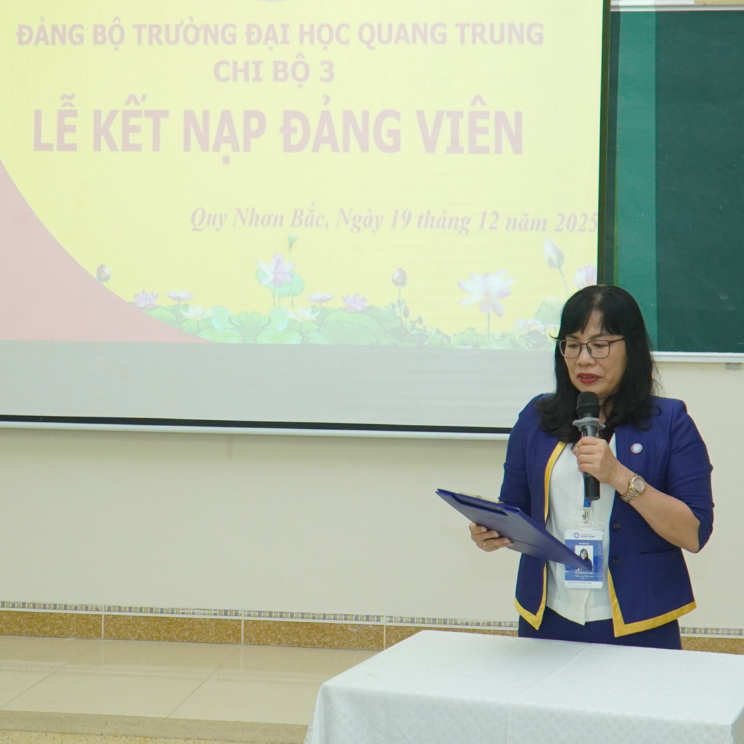 Hoàng Vĩ Triều - Phó Bí thư phụ trách Đảng ủy