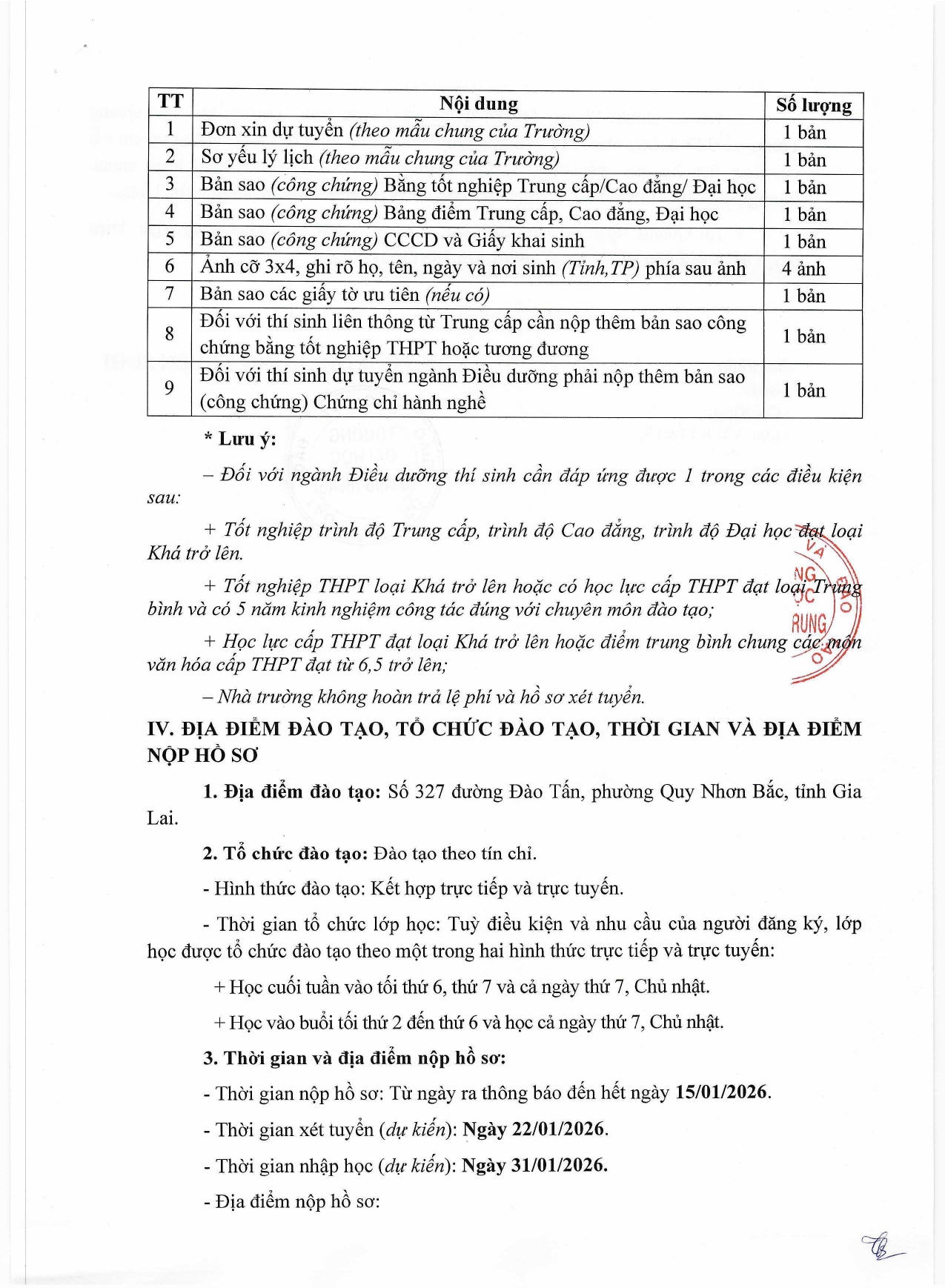 Thông báo tuyển sinh đào tạo liên thông từ trung cấp, cao đẳng lên đại học; đại học hệ vừa làm vừa học và đại học sang đại học hệ vừa làm vừa học. 3 Thông Báo Số 90 Page 0003