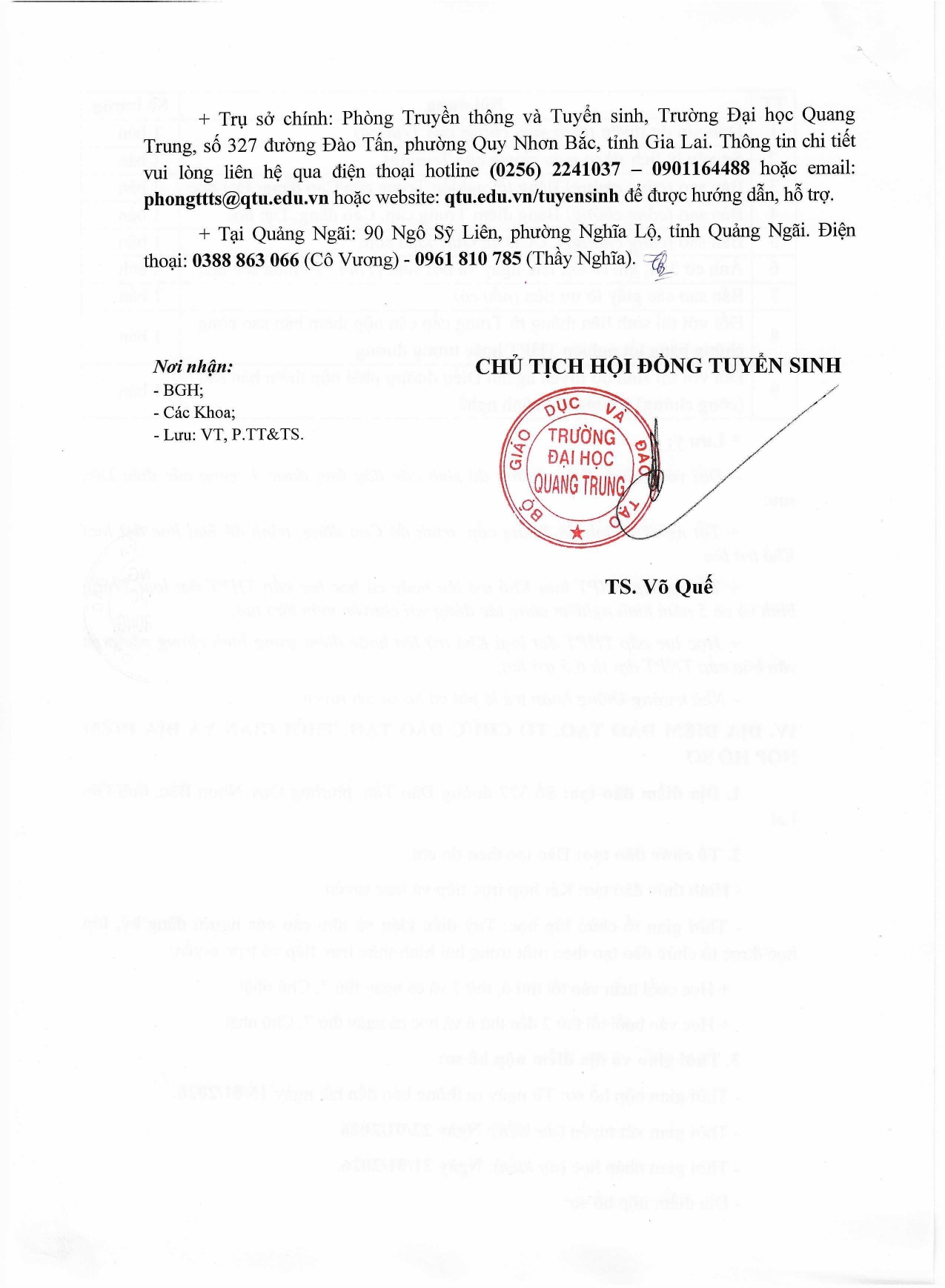 Thông báo tuyển sinh đào tạo liên thông từ trung cấp, cao đẳng lên đại học; đại học hệ vừa làm vừa học và đại học sang đại học hệ vừa làm vừa học. 4 Thông Báo Số 90 Page 0004