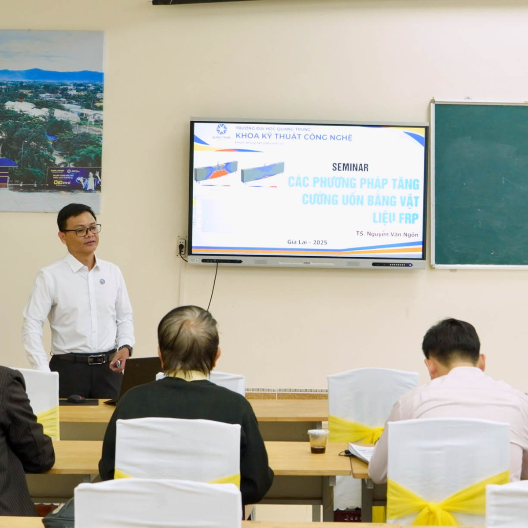 Trang chủ QTU 23 Các giải pháp kỹ thuật mới trong xây dựng được thảo luận tại Seminar học thuật Khoa Kỹ thuật Công nghệ